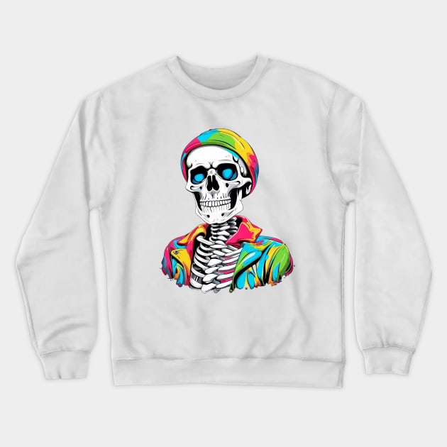 skull art design Crewneck Sweatshirt by designerhandsome